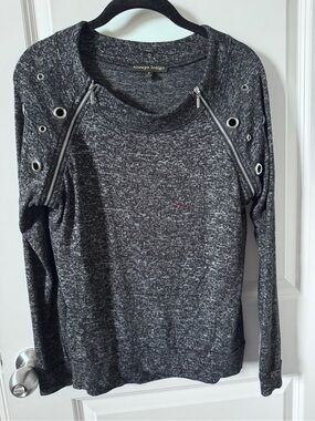 Always Indigo long-sleeve knit top-Small